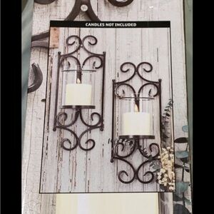 San Miguel Windsor Set of two wall sconces NEW $50 MSRP